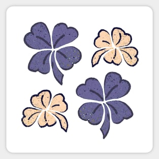 Very Peri Purple Clover Shamrock Sticker